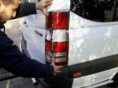 Накладки на задние фонари (нерж.) 2 шт  VW CRAFTER 2012 > ― PEARPLUS.ru